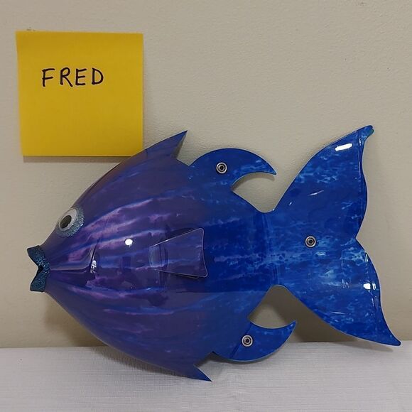 Recycled Fish Friends, Fred, Brad and Jasper - Picture 4 of 9
